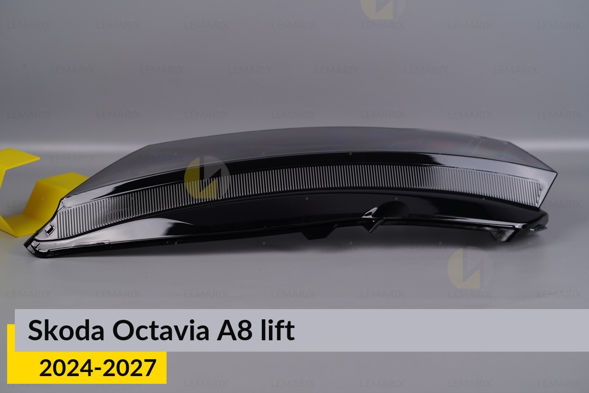 Скло фари Skoda Octavia A8 (2024-2027) рест ліве