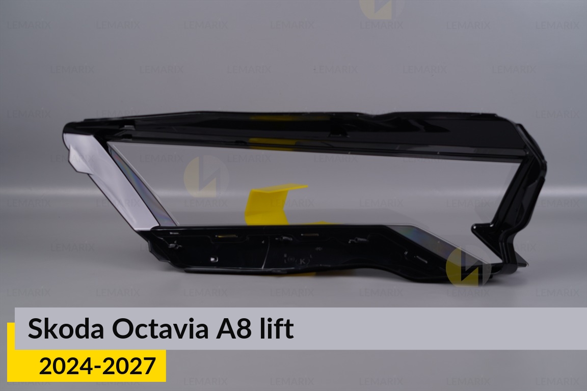 Скло фари Skoda Octavia A8 (2024-2027) рест ліве