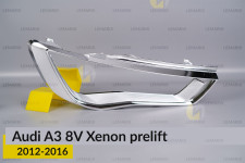 Хромована декоративна маска Audi A3 8V Xenon (2012-2016) дорест права
