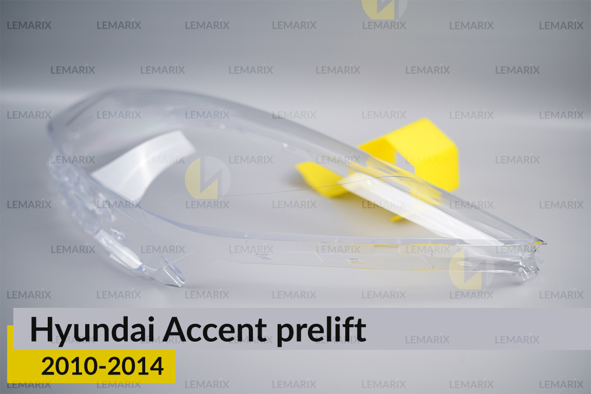 Скло фари Hyundai Accent (2010-2014) дорест ліве