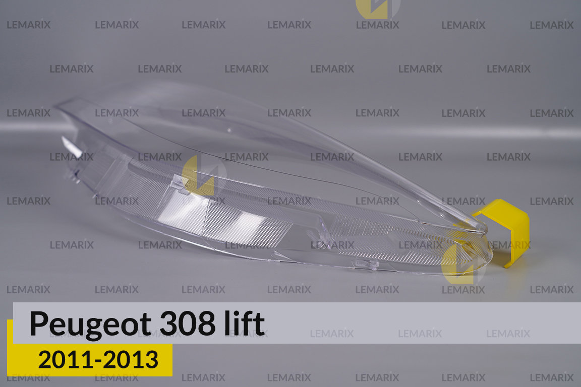 Скло фари Peugeot 308 Sedan (2011-2013) рест ліве
