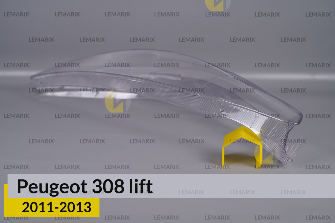 Скло фари Peugeot 308 Sedan (2011-2013) рест ліве