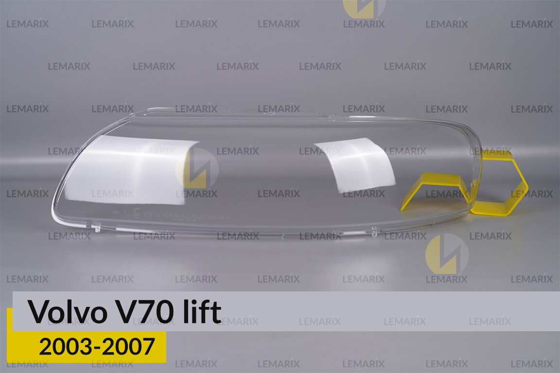 Скло фари Volvo V70 (2003-2007) рест ліве