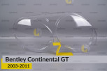 Скло фари Bentley Continental GT (2003-2011) праве