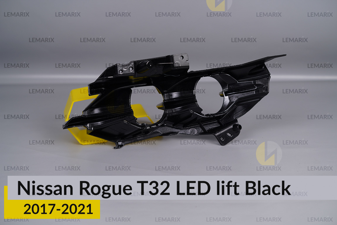 Декоративна маска внутрішня Nissan Rogue T32 LED Black (2017-2021) рест права