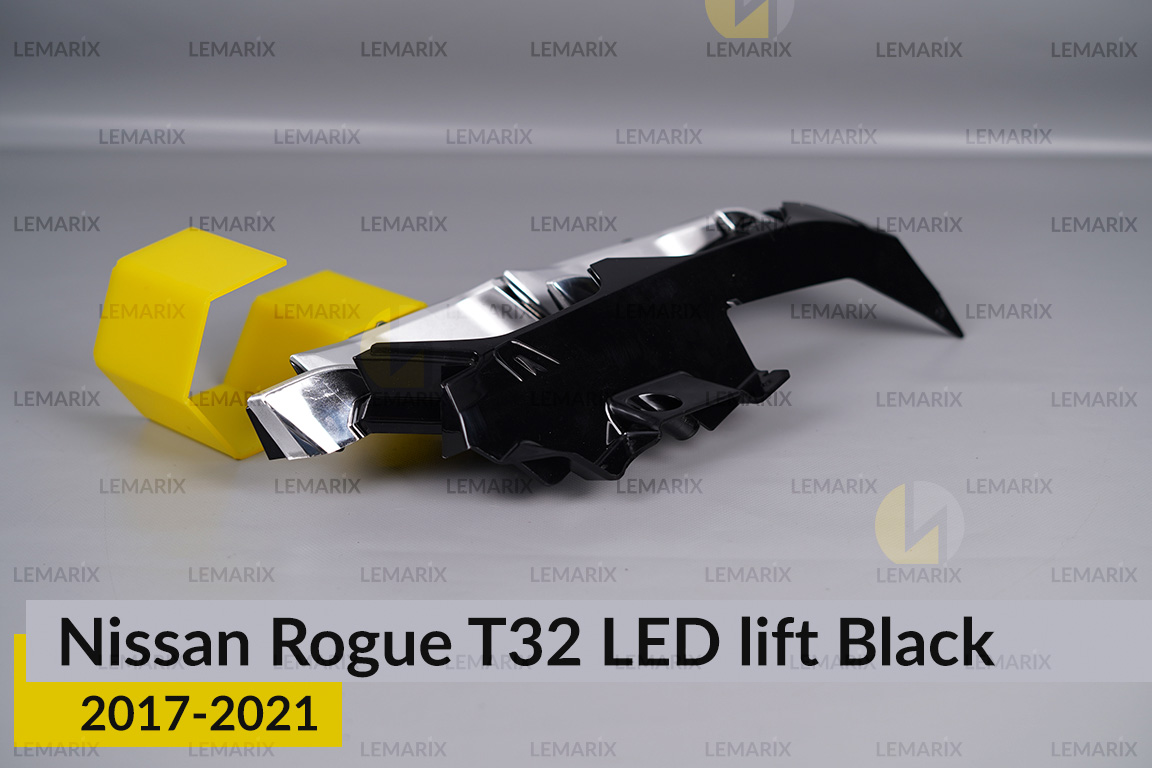 Декоративна маска внутрішня Nissan Rogue T32 LED Black (2017-2021) рест права