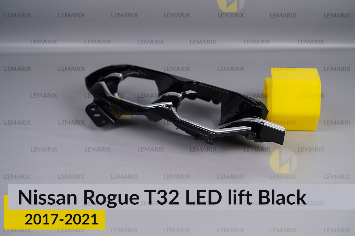 Декоративна маска внутрішня Nissan Rogue T32 LED Black (2017-2021) рест права