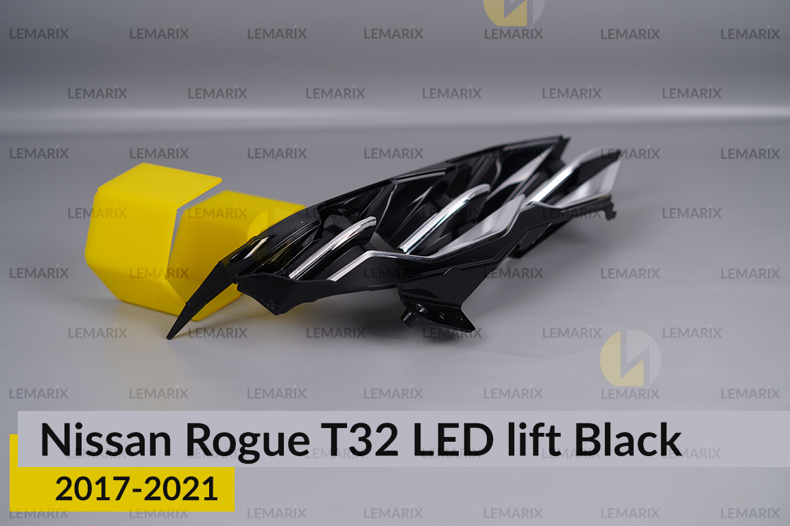 Декоративна маска внутрішня Nissan Rogue T32 LED Black (2017-2021) рест права