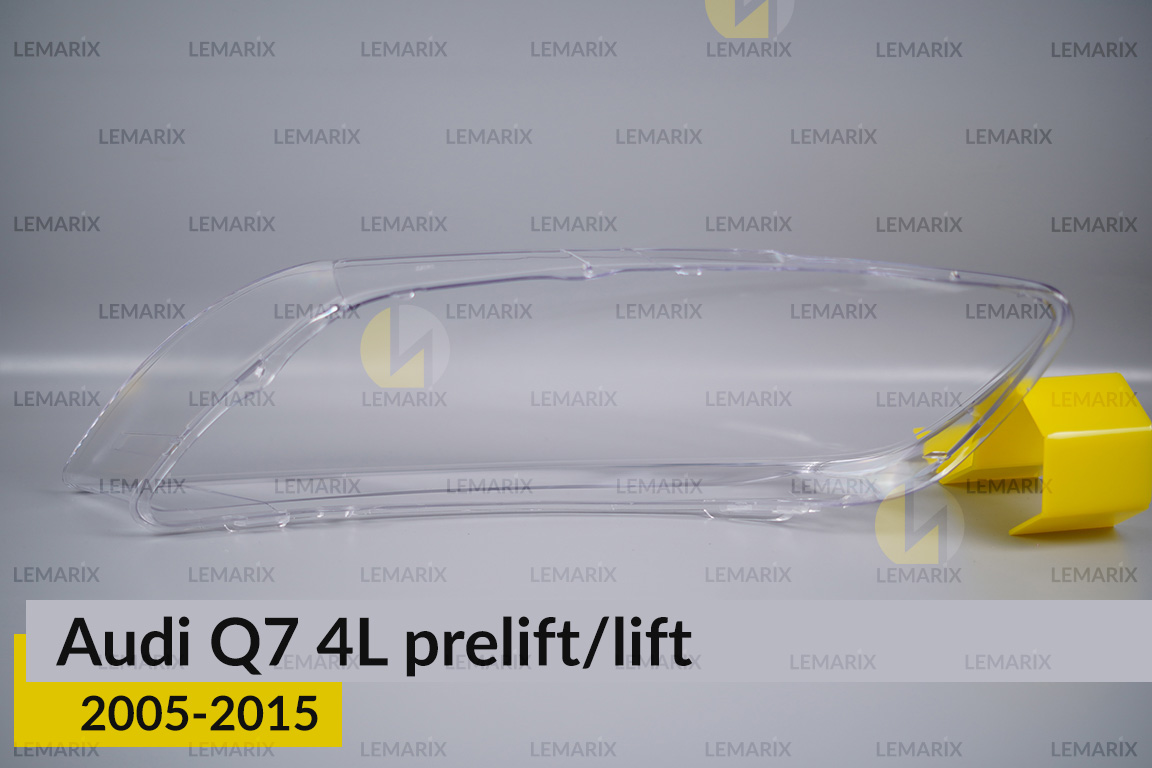 Скло фари Audi Q7 4L (2005-2015) дорест/рест праве