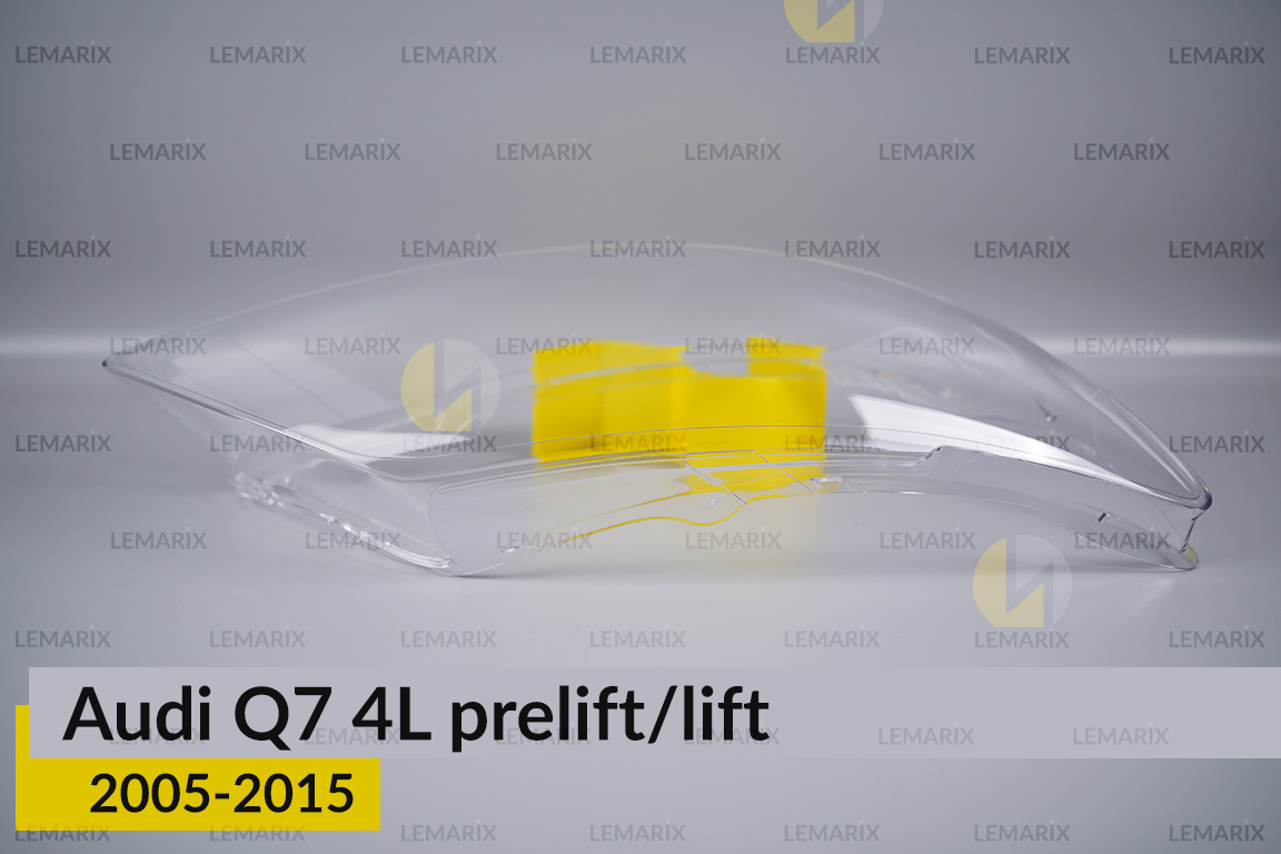 Скло фари Audi Q7 4L (2005-2015) дорест/рест праве
