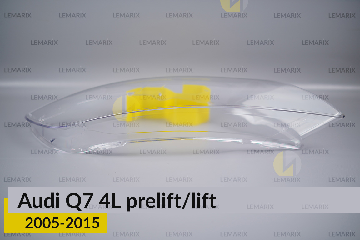 Скло фари Audi Q7 4L (2005-2015) дорест/рест праве