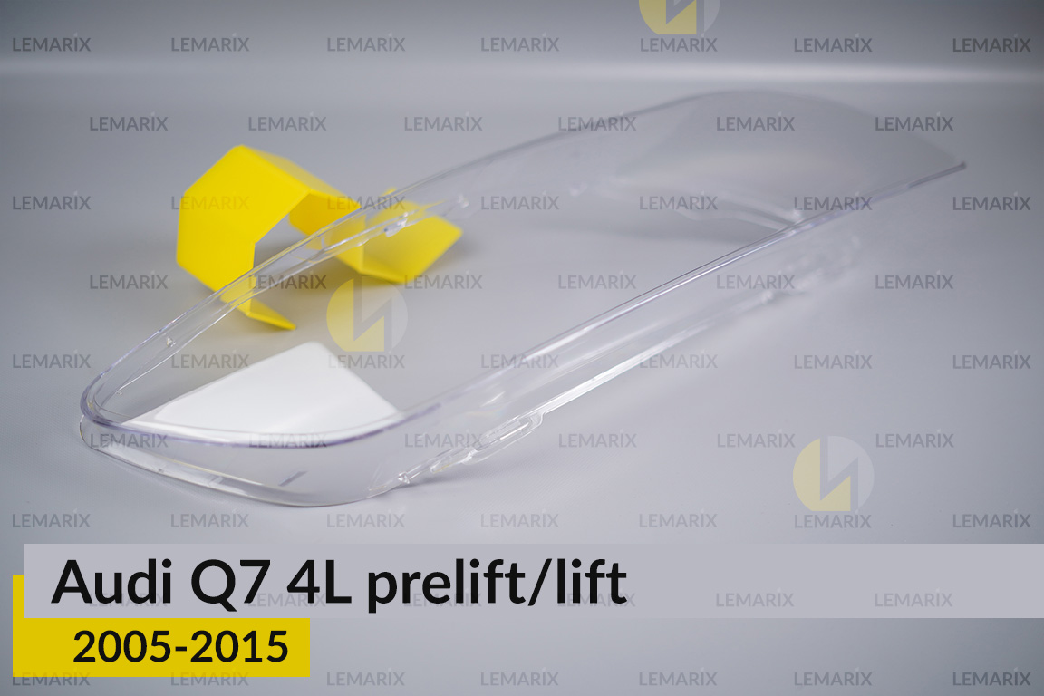 Скло фари Audi Q7 4L (2005-2015) дорест/рест праве