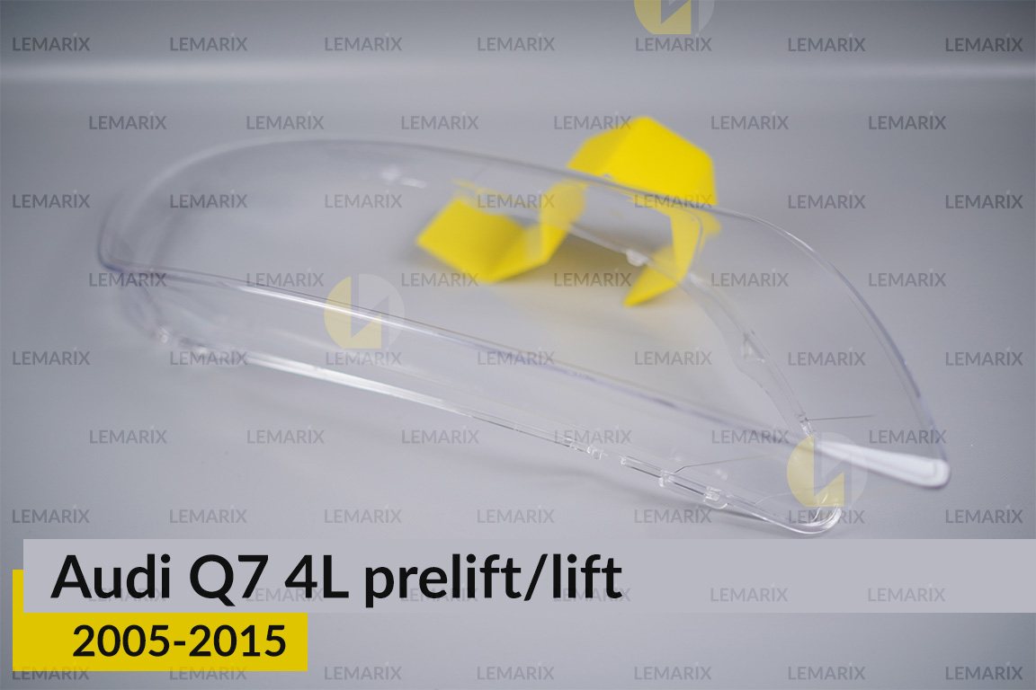 Скло фари Audi Q7 4L (2005-2015) дорест/рест праве