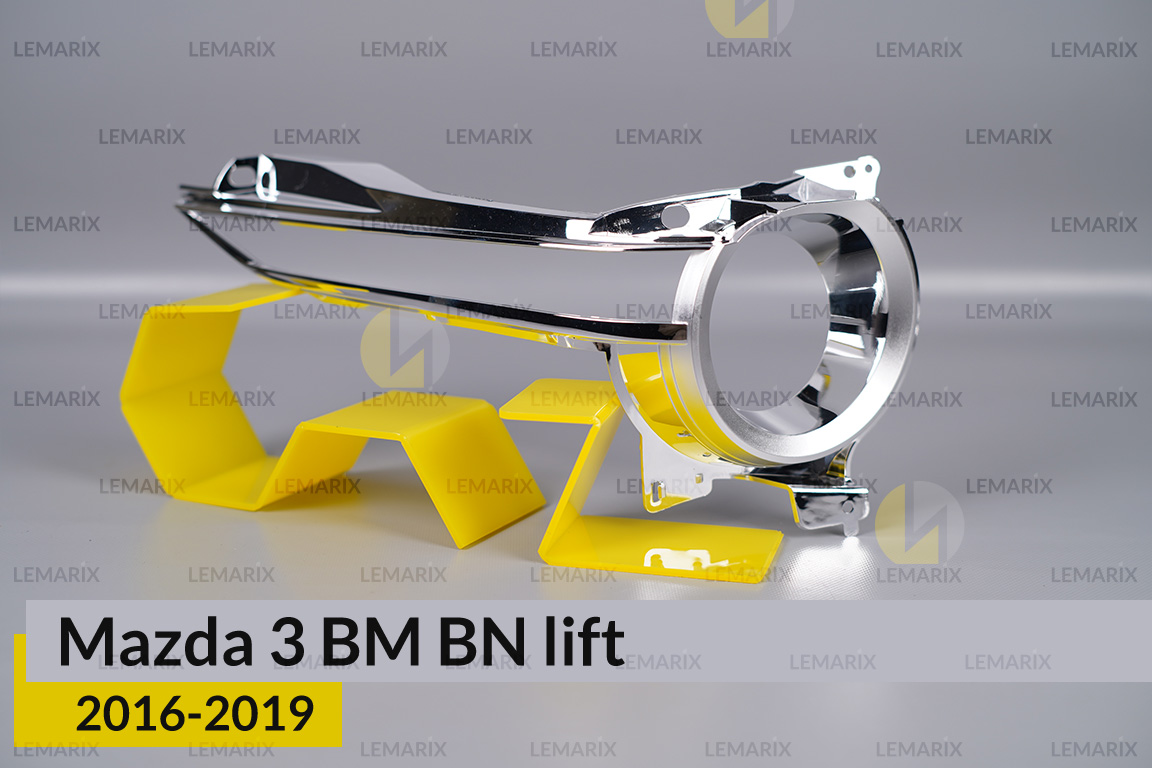 Хромована маска Mazda 3 BM BN (2016-2019) рест права