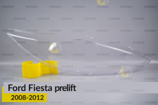 Скло фари Ford Fiesta (2008-2012) дорест праве