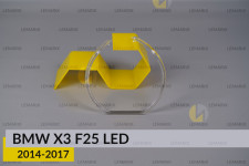 Кольцо световод фары BMW X3 F25 LED (2014-2017) большое внешнее левое