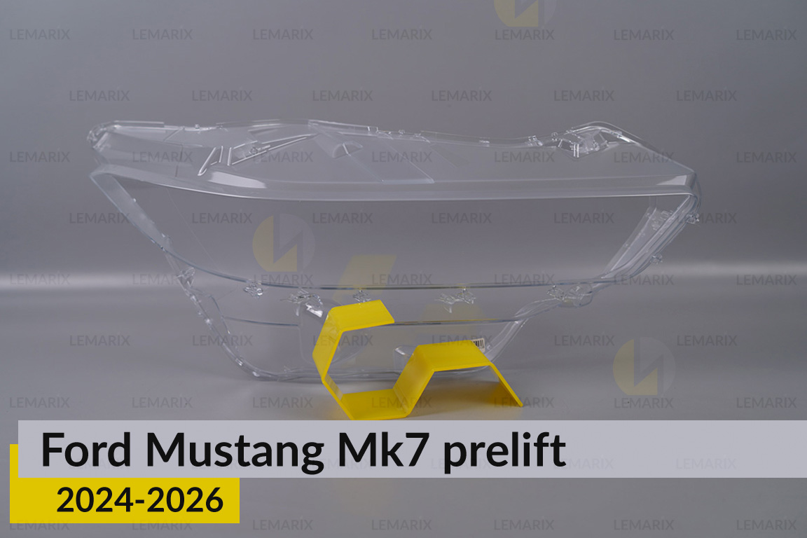 Скло фари Ford Mustang Mk7 (2024-2026) дорест праве
