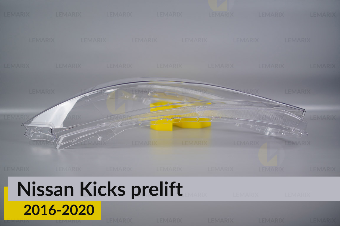 Скло фари Nissan Kicks (2016-2020) дорест ліве