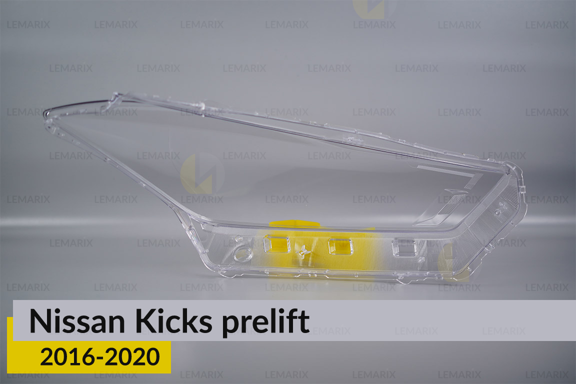 Скло фари Nissan Kicks (2016-2020) дорест ліве