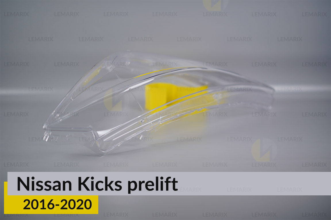 Скло фари Nissan Kicks (2016-2020) дорест ліве