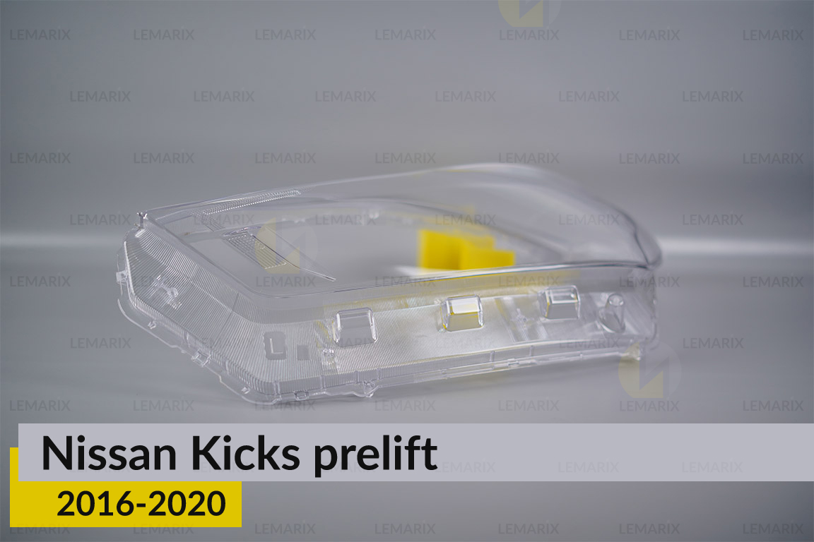 Скло фари Nissan Kicks (2016-2020) дорест ліве
