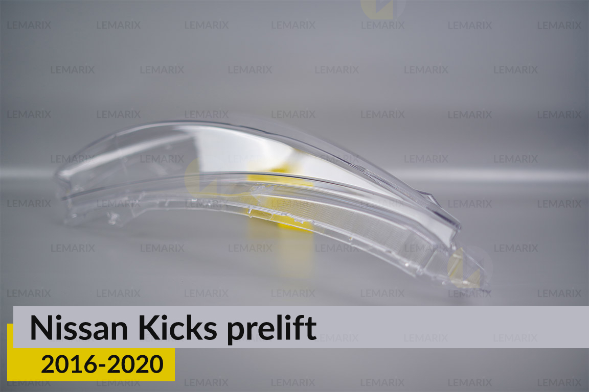 Скло фари Nissan Kicks (2016-2020) дорест ліве
