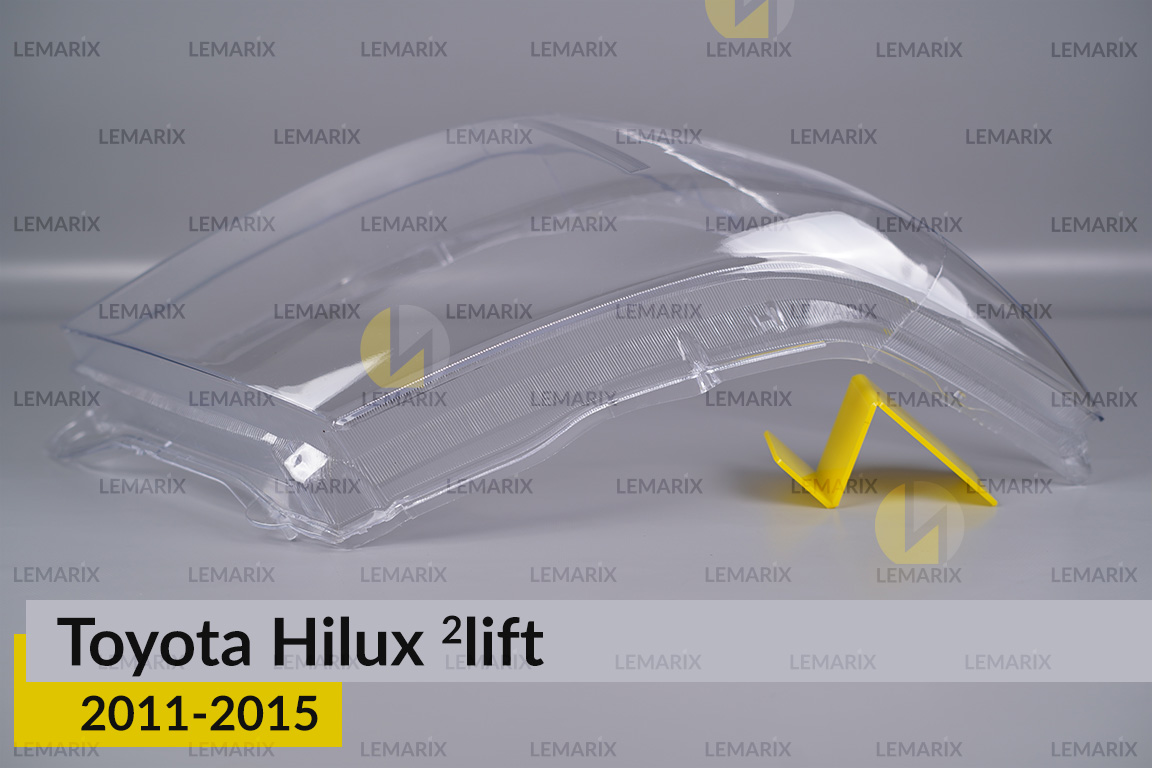 Скло фари Toyota Hilux (2011-2015) 2 рест праве