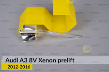 Хромована декоративна маска світлорозсіювач поворотника Audi A3 8V Xenon (2012-2016) дорест права