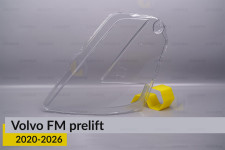 Скло фари Volvo FM (2020-2026) дорест ліве