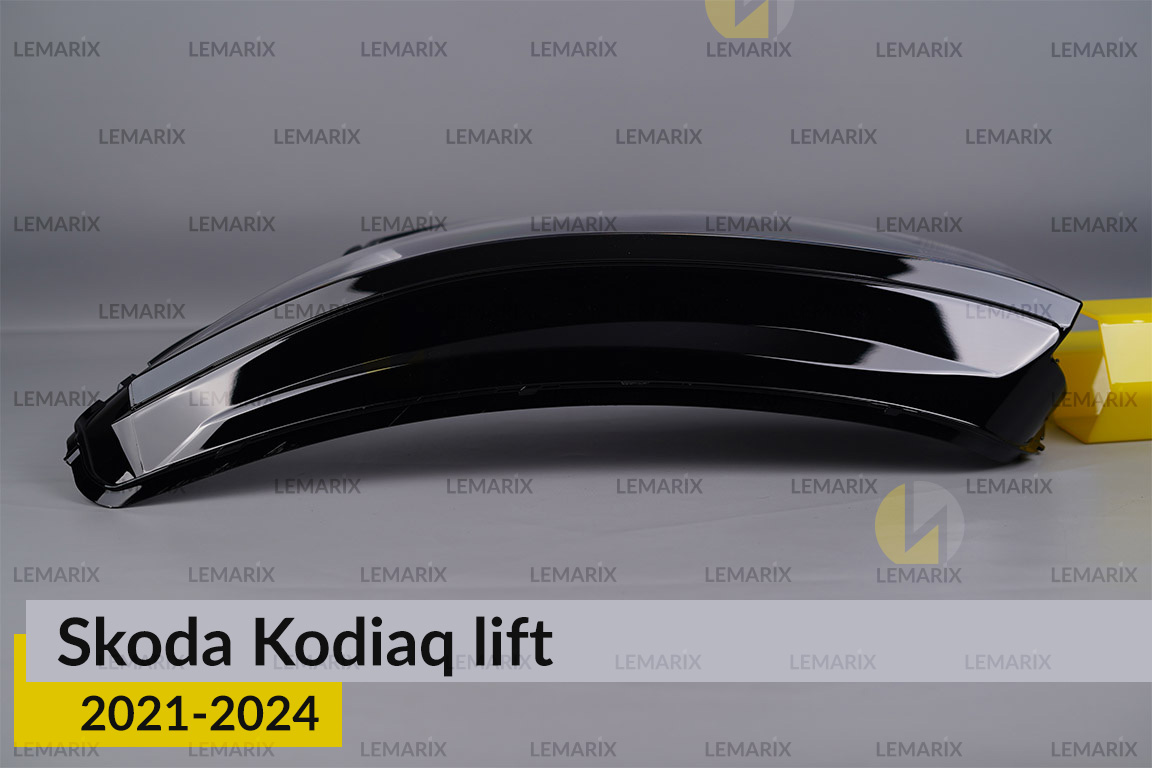 Скло фари Skoda Kodiaq CH (2021-2024) рест ліве