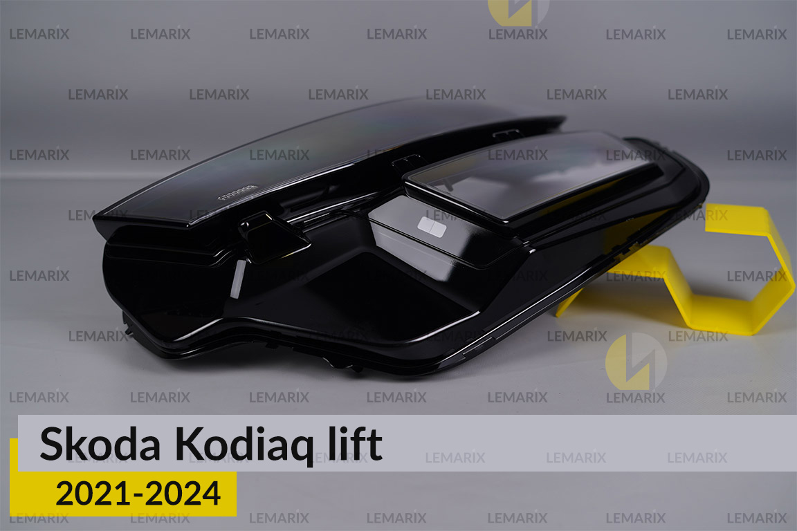 Скло фари Skoda Kodiaq CH (2021-2024) рест ліве