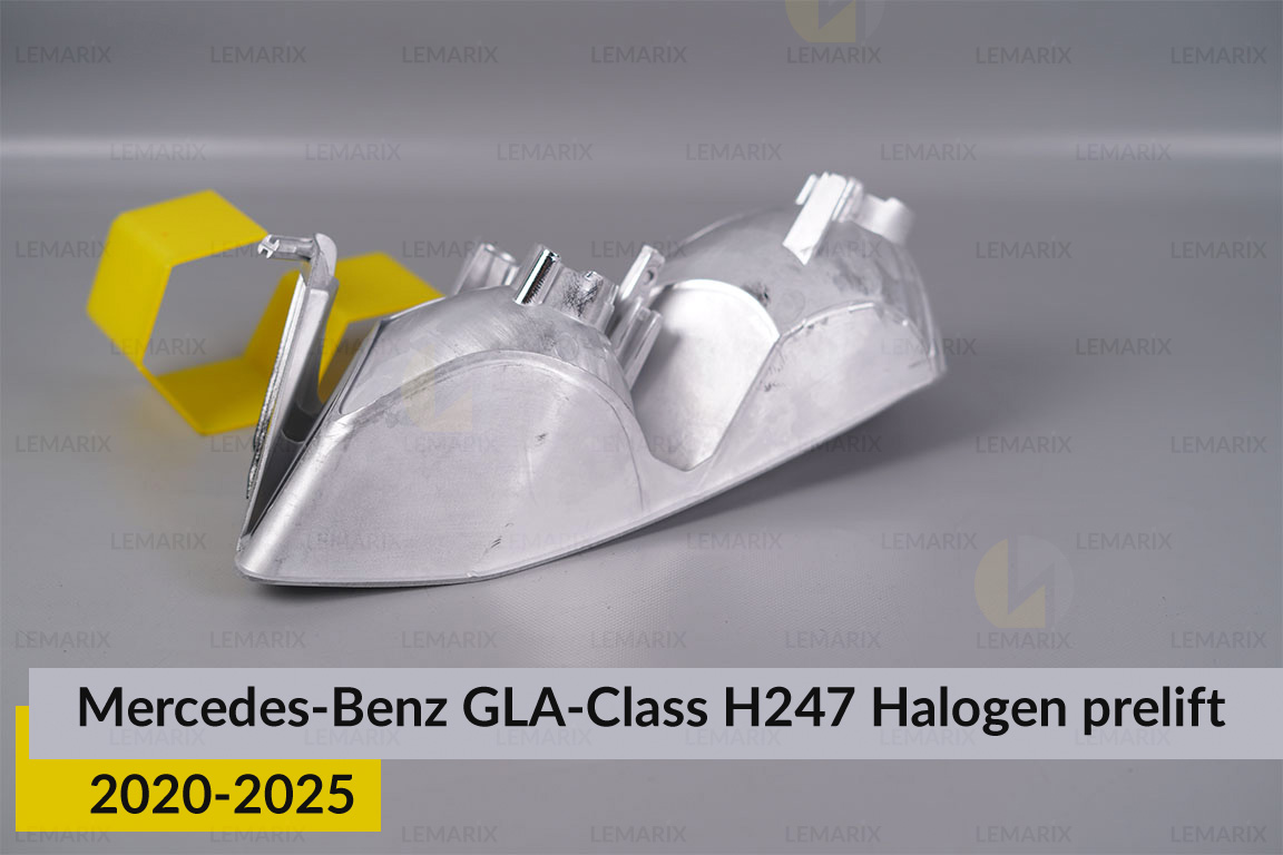 Хромована декоративна маска лінзи Mercedes-Benz GLA-Class H247 Halogen (2020-2025) дорест ліва