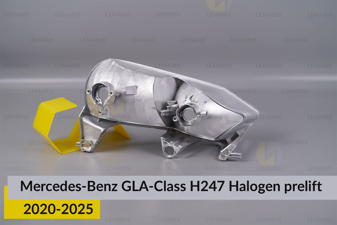 Хромована декоративна маска лінзи Mercedes-Benz GLA-Class H247 Halogen (2020-2025) дорест ліва