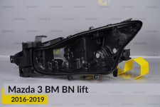 Корпус фары Mazda 3 BM BN (2016-2019) рест левый