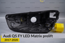 Корпус фари Audi Q5 FY LED Matrix (2017-2020) дорест лівий
