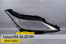 Скло фари Lexus RX AL20 (2019-2023) рест праве