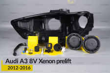 Сервісний комплект корпуса фар Audi A3 8V Xenon (2012-2016) дорест лівий