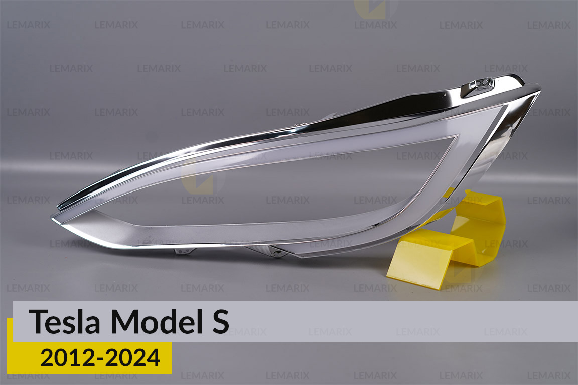 Хромована декоративна маска Tesla Model S (2012-2024) ліва