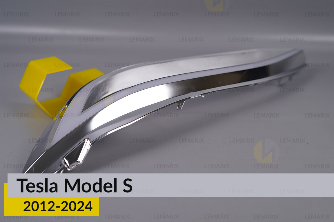 Хромована декоративна маска Tesla Model S (2012-2024) ліва