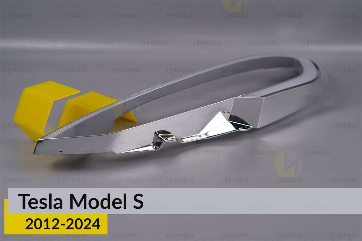 Хромована декоративна маска Tesla Model S (2012-2024) ліва