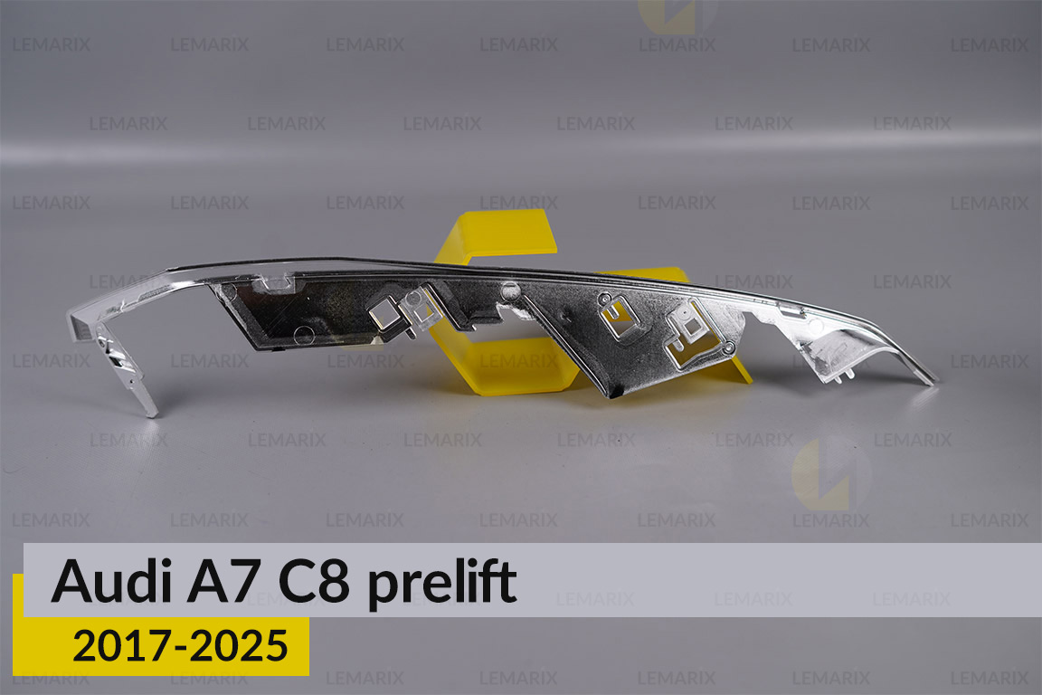 Хромована декоративна маска середня Audi A7 C8 (2017-2025) дорест ліва