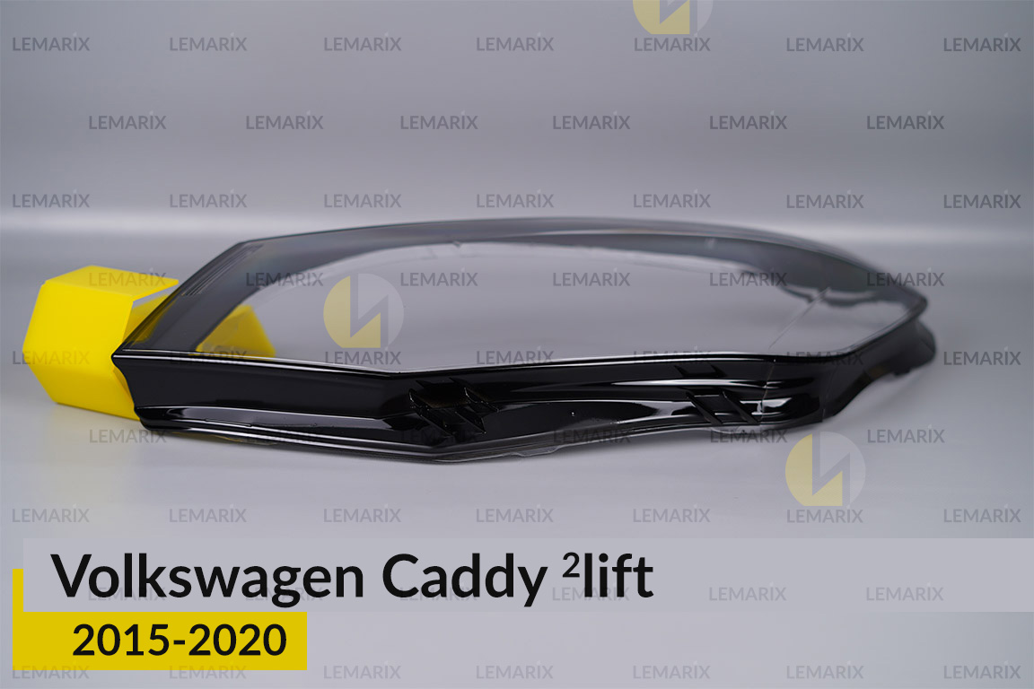 Скло фари VW Volkswagen Caddy (2015-2020) 2 рест ліве