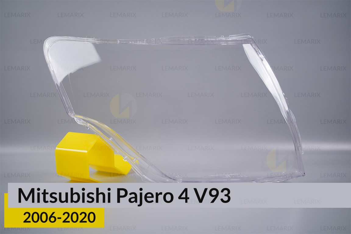 Скло фари Mitsubishi Pajero 4 V93 (2006-2020) праве