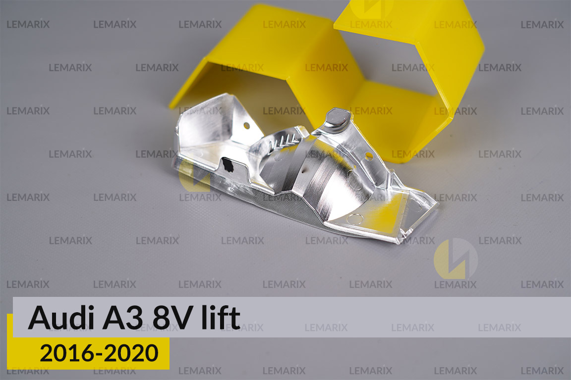 Хромований абажур нижній Audi A3 8V (2016-2020) рест правий