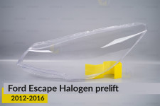 Скло фари Ford Escape Halogen (2012-2016) дорест ліве