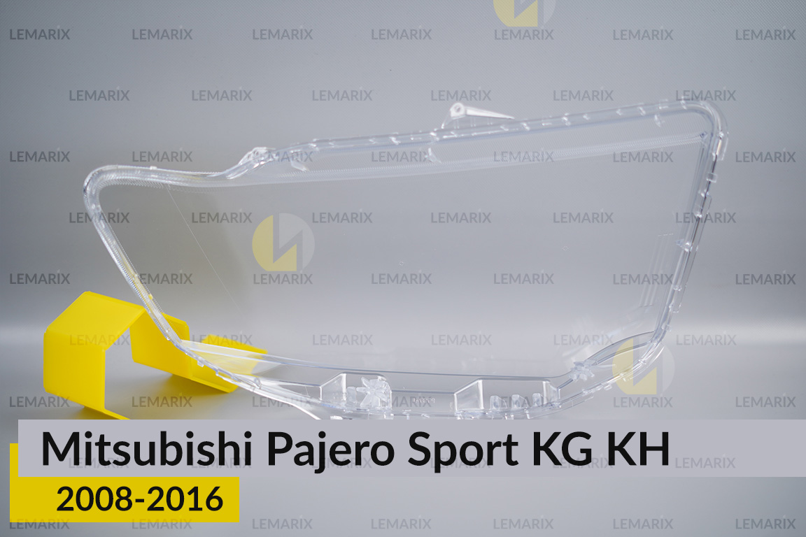 Скло фари Mitsubishi Pajero Sport KG KH (2008-2016) ліве