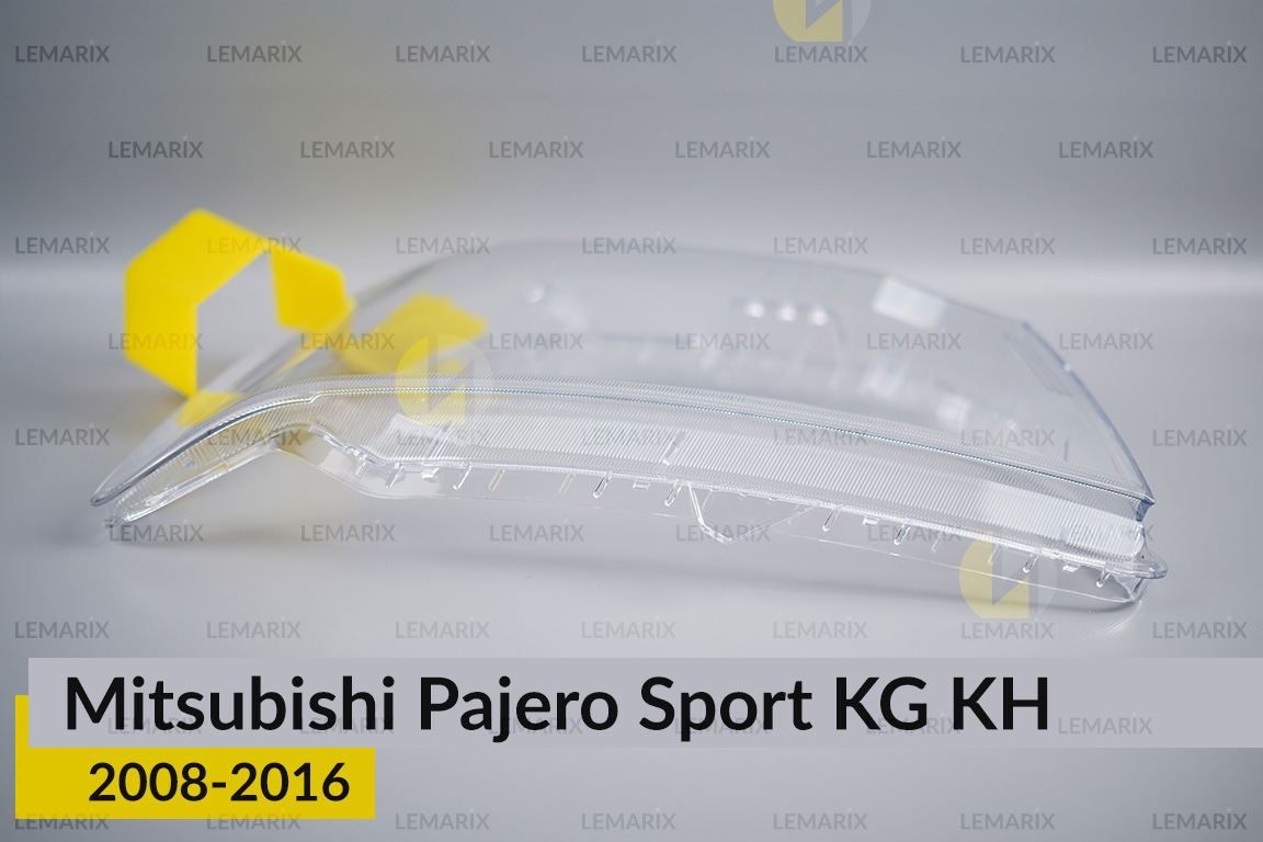 Скло фари Mitsubishi Pajero Sport KG KH (2008-2016) ліве