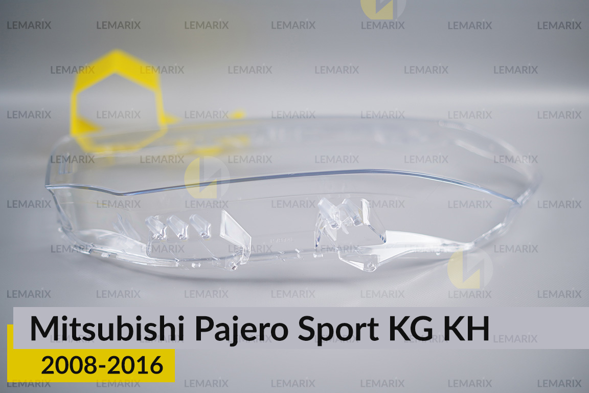 Скло фари Mitsubishi Pajero Sport KG KH (2008-2016) ліве