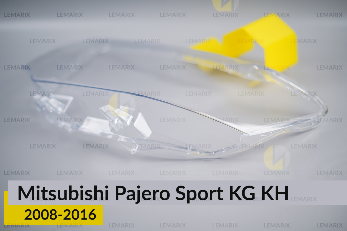 Скло фари Mitsubishi Pajero Sport KG KH (2008-2016) ліве