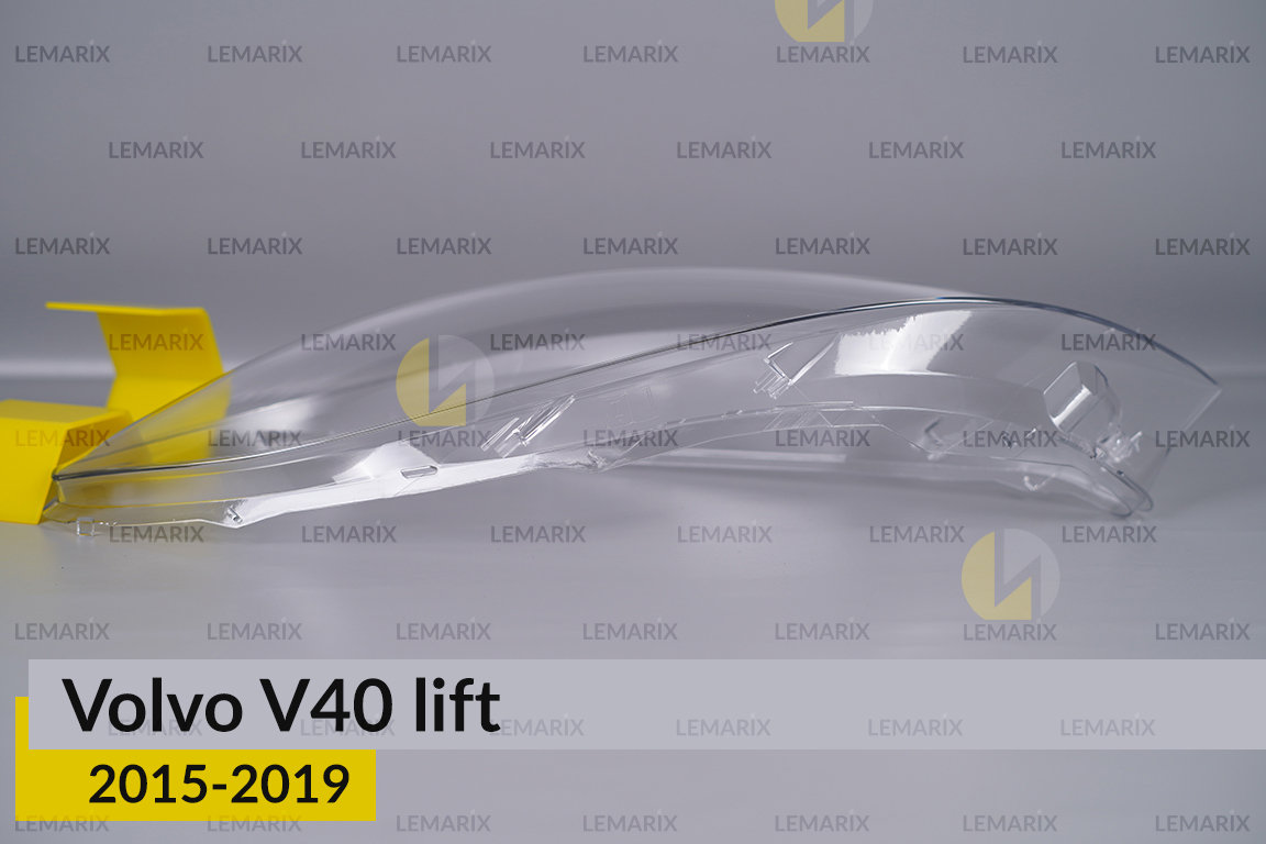 Скло фари Volvo V40 (2015-2019) рест ліве